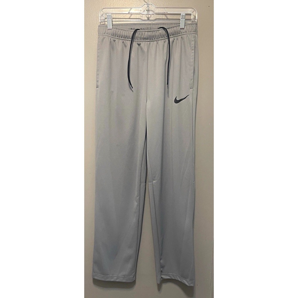 Nike Dri-FIT Men's Gray Track Pants, Size M Regular Fit Straight Leg
